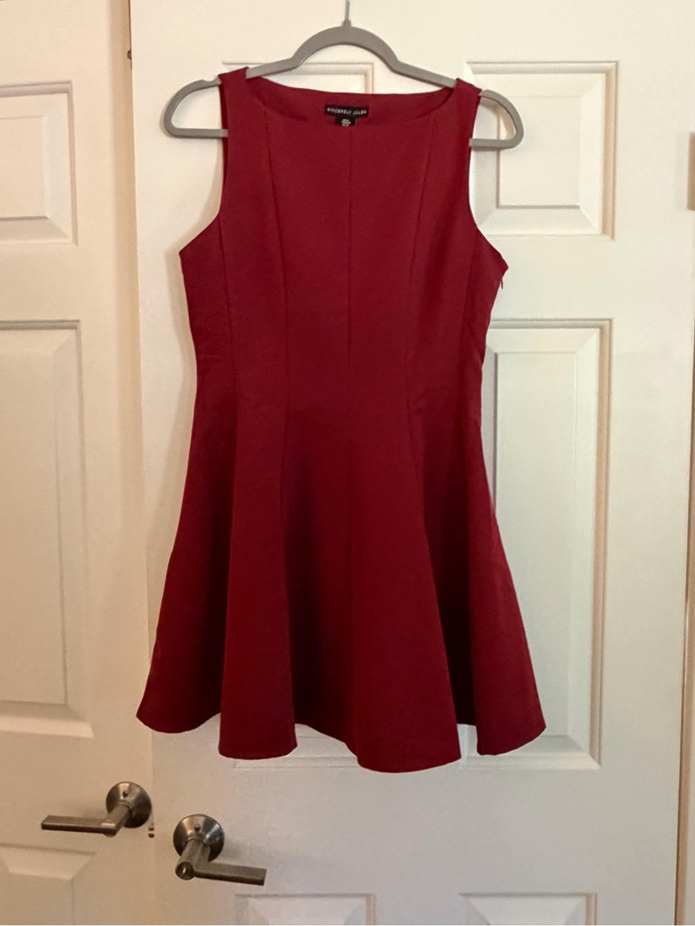 Sincerely Jules Red Sleeveless Fit-and-Flare Mini Dress